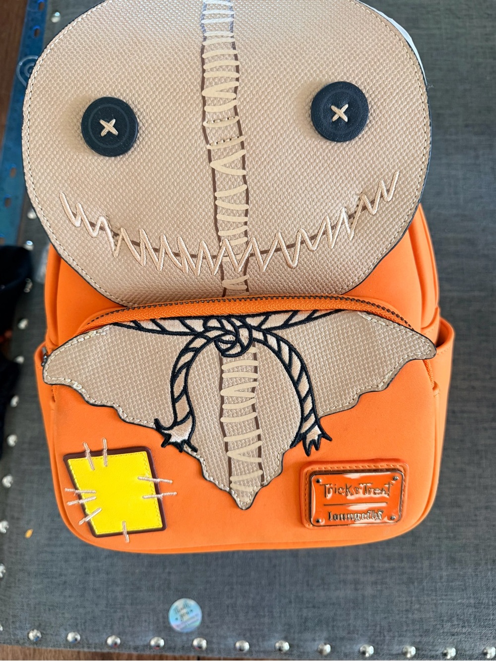 Loungefly Orange Halloween Stitch Doll Backpack